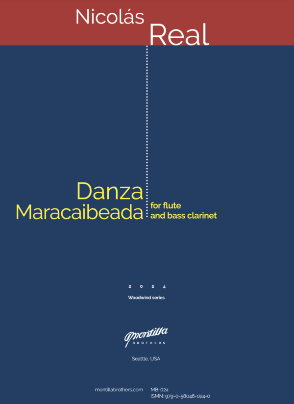 Danza Maracaibeada cover in colour. Score by Nicolas Real